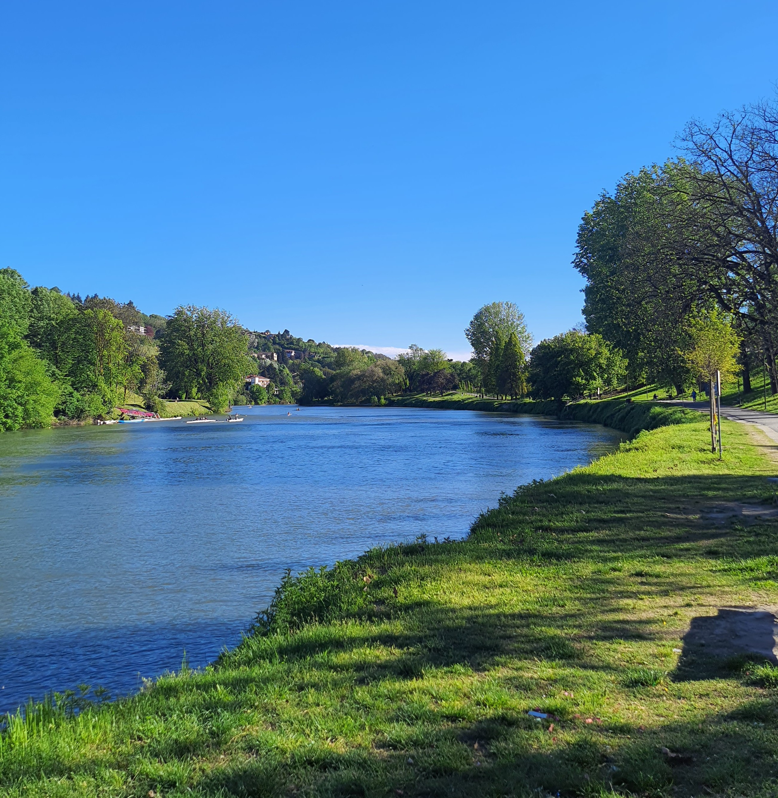 A view of River Po from Turin